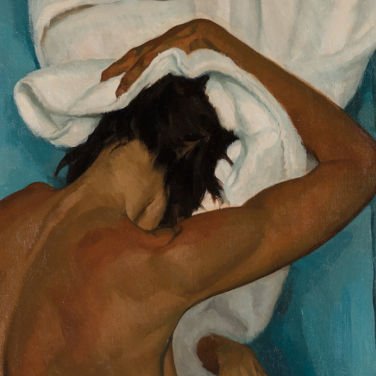 Three figure studies    left panel (detail)