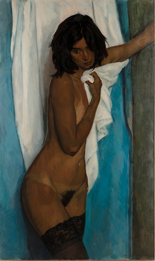 Three figure studies   centre panel