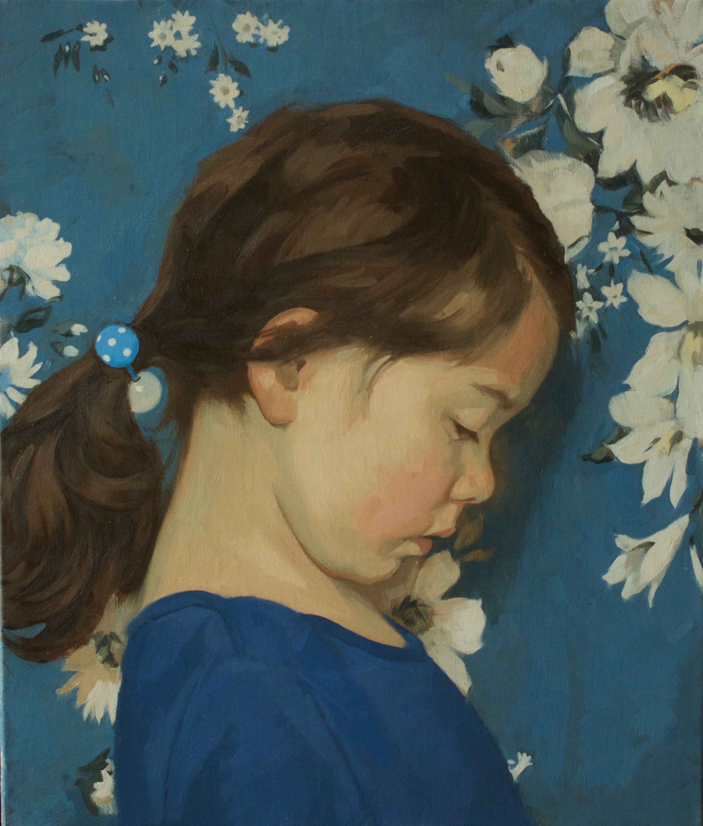 Blue   12 x 10 inches oil on canvas 